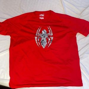 Under Armour heat gear Spider-Man shirt Mens large